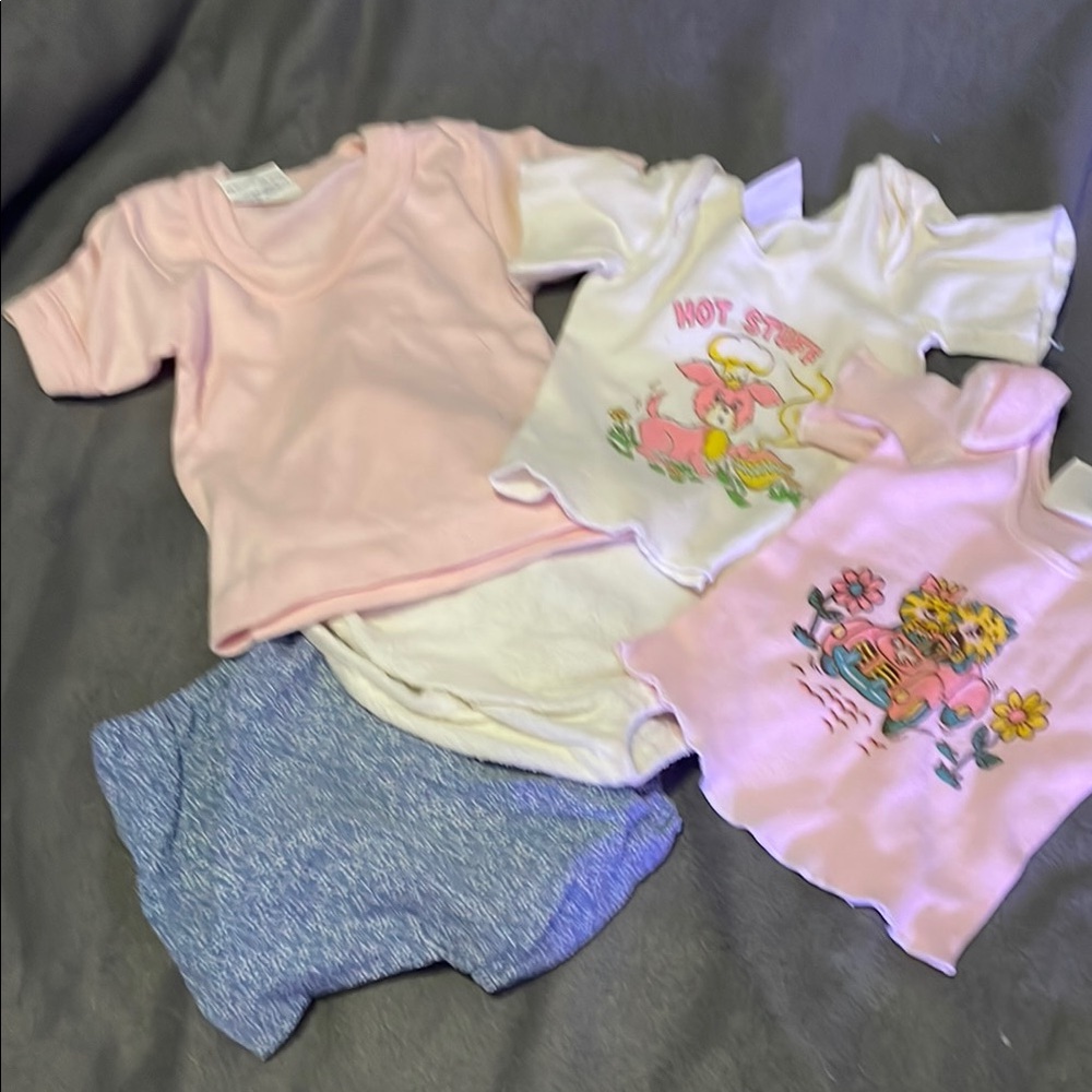 Bundled Set of Baby Clothes in Pink and Blue